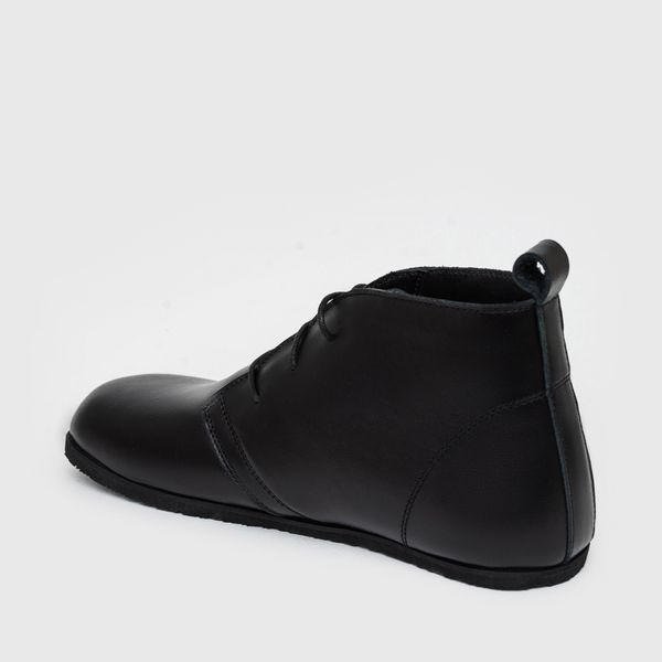 Barefoot Черевики чукка, чорна гладка шкіра (без утеплення) Ч141Е 39 фото