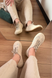 Barefoot Кросівки сітка, замша йогурт, бежева сітка КР302Е фото 4